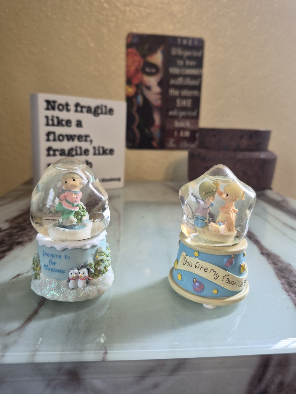 Precious Moments Mini Musical Snow Globes